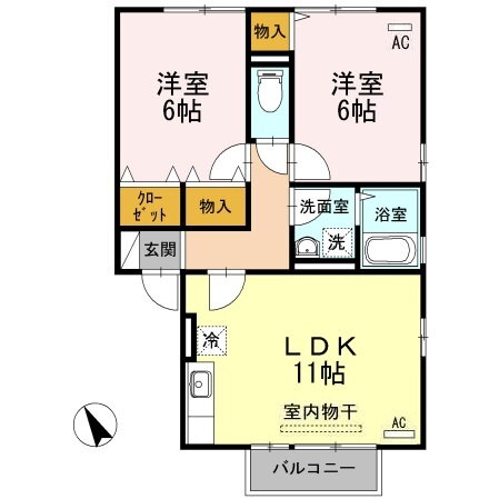 広島県福山市新涯町５ 東福山駅 2LDK アパート 賃貸物件詳細