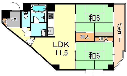 兵庫県神戸市垂水区大町１ 垂水駅 2LDK マンション 賃貸物件詳細