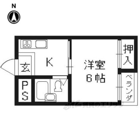 京都府長岡京市調子１ 西山天王山駅 1K マンション 賃貸物件詳細