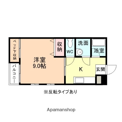 富山県富山市田中町２ 新庄田中駅 1K アパート 賃貸物件詳細