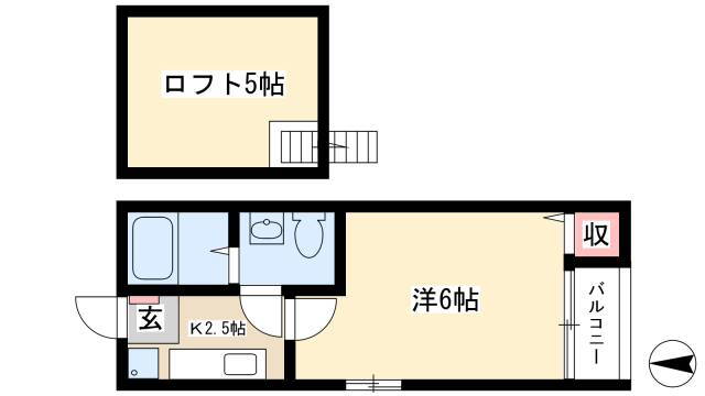 愛知県名古屋市中川区西日置１ 山王駅 1K アパート 賃貸物件詳細
