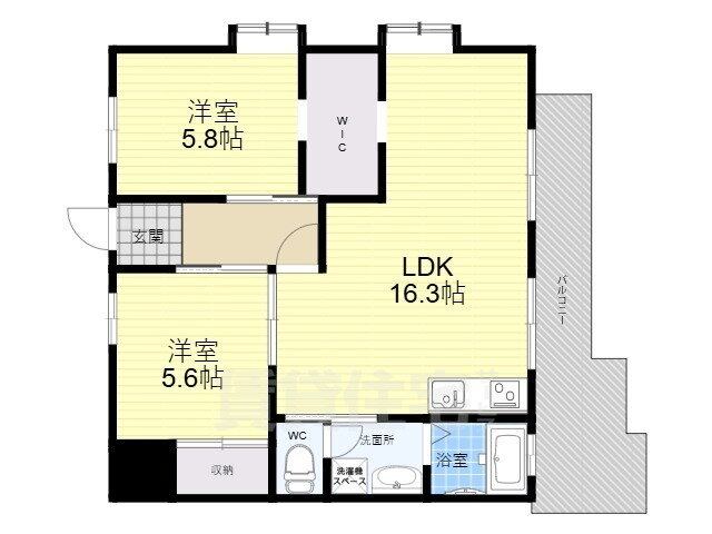 【こと×こと】醍醐西市営住宅７棟 7階 2LDK 賃貸物件詳細