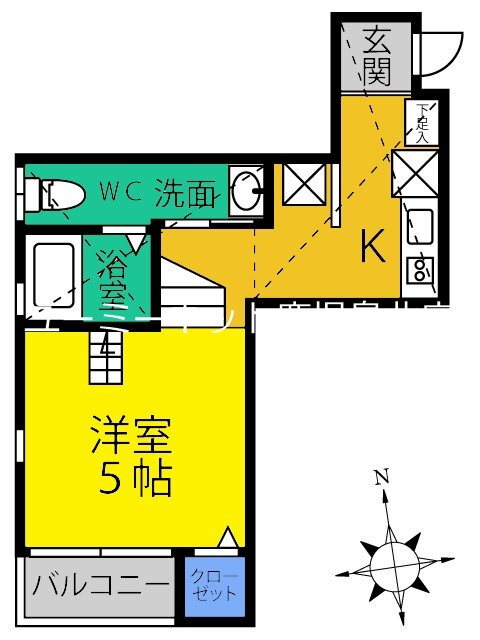 カリーノ薬師 1階 1K 賃貸物件詳細