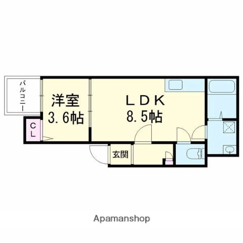 福岡県福岡市東区箱崎６ 箱崎駅 1LDK アパート 賃貸物件詳細