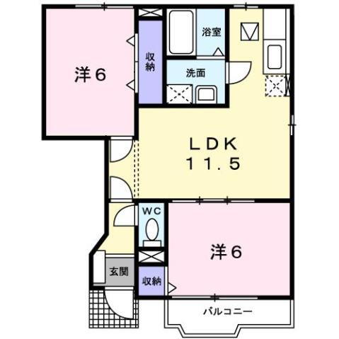 和歌山県御坊市湯川町財部 紀伊御坊駅 2LDK アパート 賃貸物件詳細