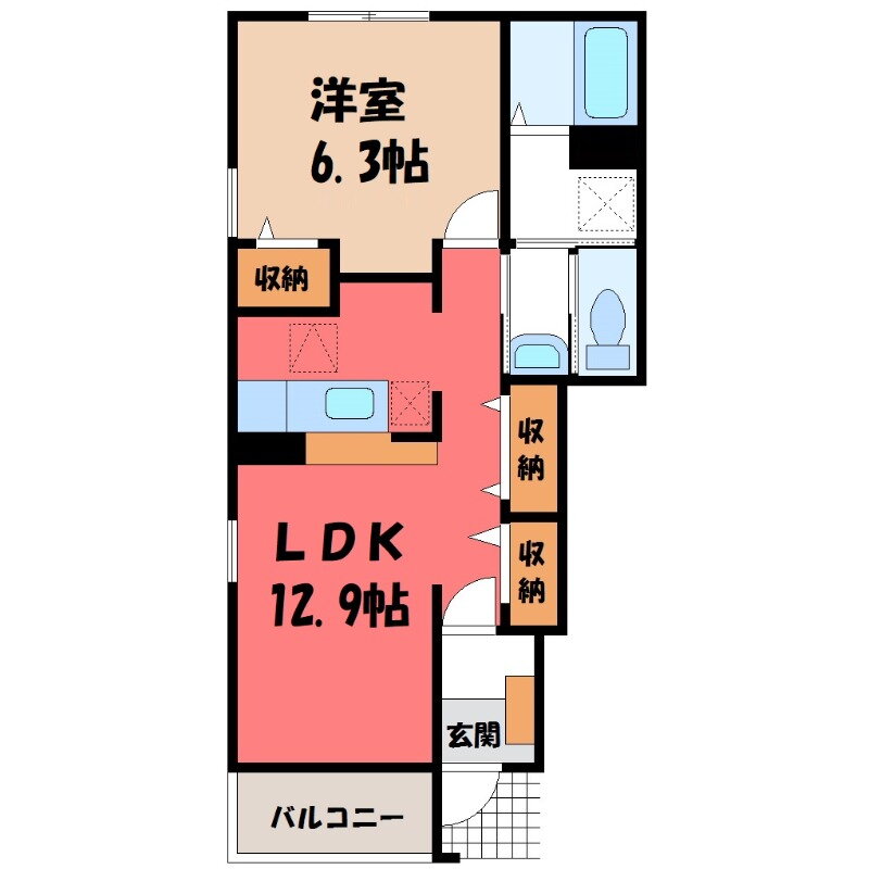 埼玉県深谷市岡 岡部駅 1LDK アパート 賃貸物件詳細