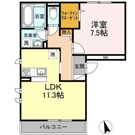 神奈川県高座郡寒川町岡田３ 寒川駅 1LDK アパート 賃貸物件詳細