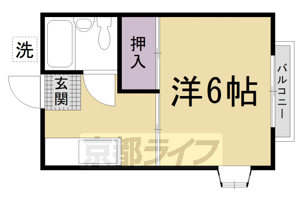京都府京都市右京区花園一条田町 花園駅 1K アパート 賃貸物件詳細