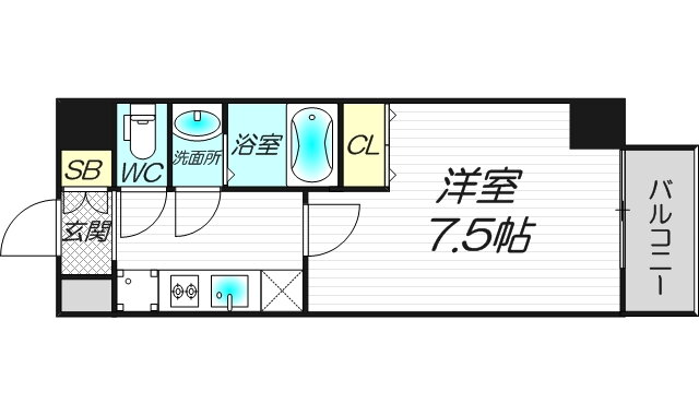 大阪府大阪市福島区鷺洲４ 福島駅 1K マンション 賃貸物件詳細