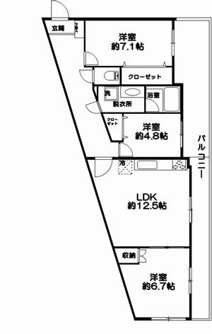 千葉県流山市前ケ崎 北小金駅 3LDK マンション 賃貸物件詳細