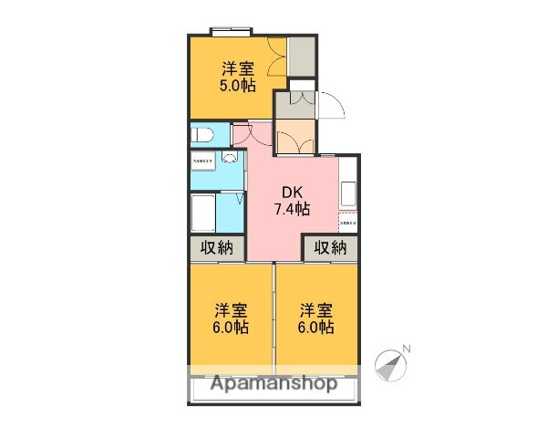 静岡県御殿場市中畑 御殿場駅 3DK マンション 賃貸物件詳細