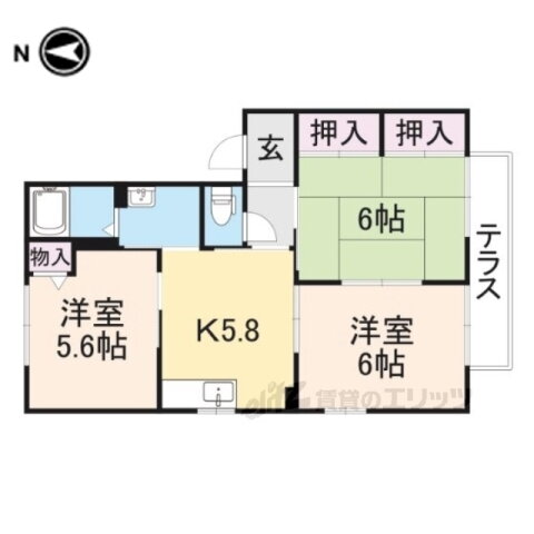 エルドラード五位堂 1階 3K 賃貸物件詳細