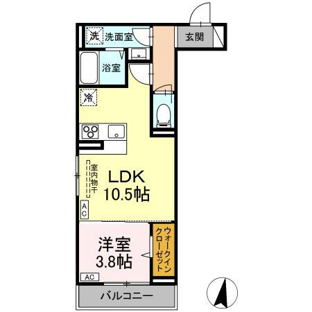 広島県福山市明治町 福山駅 1LDK アパート 賃貸物件詳細