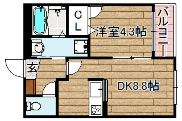 大阪府高槻市今城町 摂津富田駅 1DK アパート 賃貸物件詳細