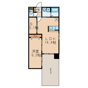 福岡県福岡市中央区唐人町１ 唐人町駅 1SLDK マンション 賃貸物件詳細