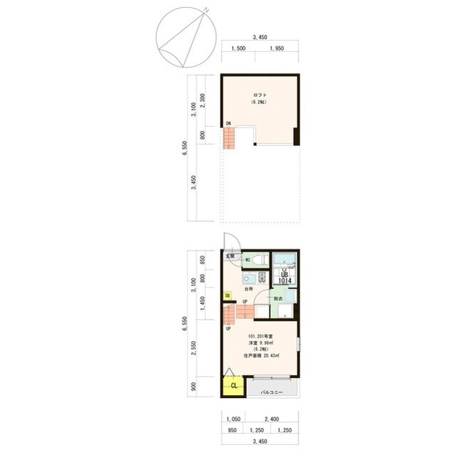 福岡県福岡市博多区諸岡６ 笹原駅 1K アパート 賃貸物件詳細