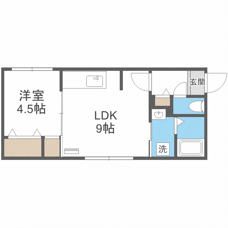 北海道札幌市中央区南十七条西６ 幌平橋駅 1LDK マンション 賃貸物件詳細