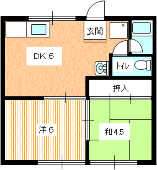鳳アパート２号 1階 2DK 賃貸物件詳細