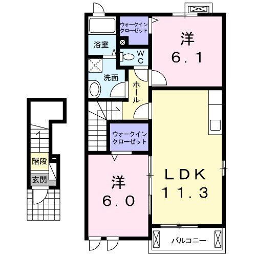 ポライトリーＭ・Ｔ 2階 2LDK 賃貸物件詳細