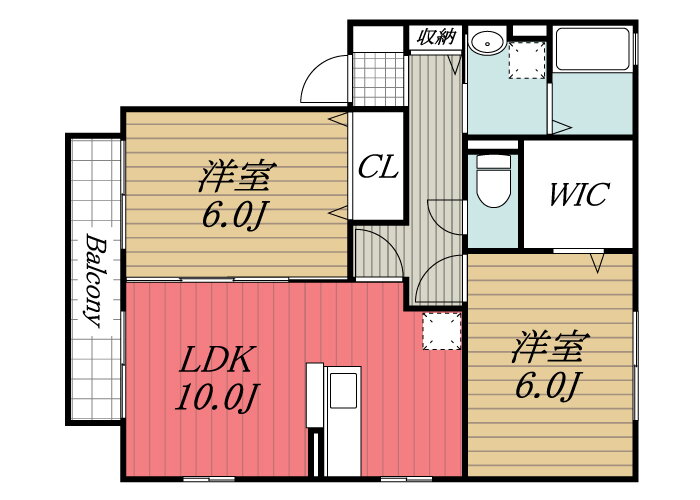 千葉県佐倉市王子台１ 京成臼井駅 2LDK アパート 賃貸物件詳細