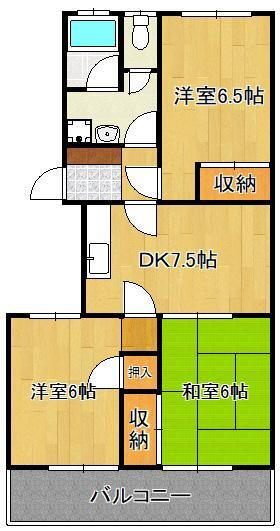 福岡県北九州市小倉北区赤坂３ 小倉駅 3DK マンション 賃貸物件詳細