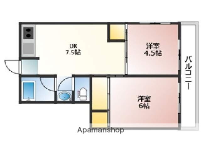 広島県広島市西区庚午北４ 高須駅 2DK マンション 賃貸物件詳細
