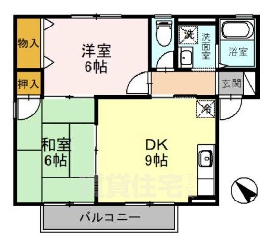 京都府京都市伏見区深草大亀谷東安信町 桃山南口駅 2DK アパート 賃貸物件詳細