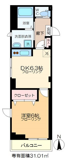 東京都葛飾区新宿２ 亀有駅 1DK マンション 賃貸物件詳細