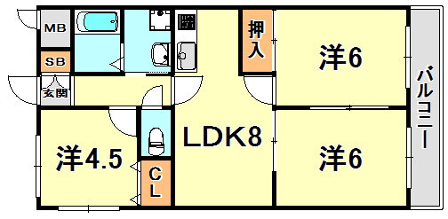 兵庫県神戸市兵庫区熊野町５ 長田駅 3LDK マンション 賃貸物件詳細