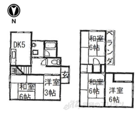 大阪府枚方市桜丘町 村野駅 3LDK 一戸建て 賃貸物件詳細