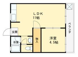 大阪府八尾市美園町４ 弥刀駅 1LDK アパート 賃貸物件詳細