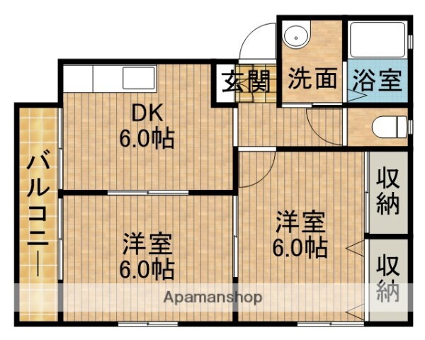 静岡県焼津市三右衛門新田 焼津駅 2DK アパート 賃貸物件詳細
