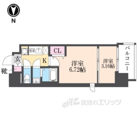 ＡＥＬＬＯＳＡＫＡＥＡＳＴ 15階 2K 賃貸物件詳細