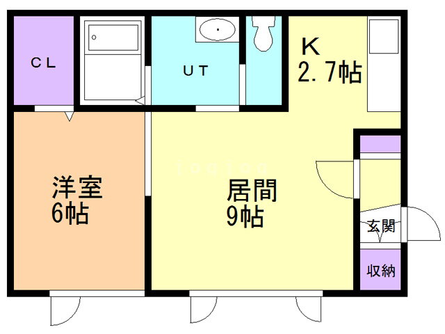 北海道旭川市九条通１１ 1LDK アパート 賃貸物件詳細