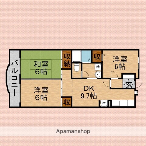 埼玉県富士見市針ケ谷２ みずほ台駅 3DK マンション 賃貸物件詳細