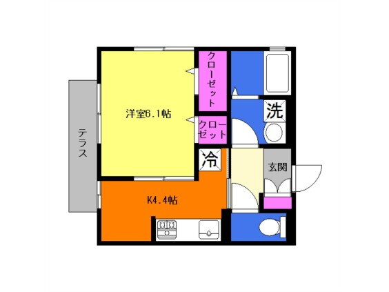 神奈川県厚木市岡田１ 本厚木駅 1K アパート 賃貸物件詳細