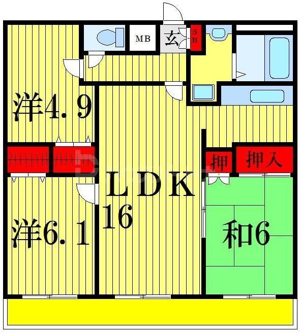 東京都墨田区八広６ 八広駅 3LDK マンション 賃貸物件詳細