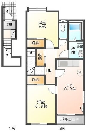 神奈川県小田原市小八幡１ 鴨宮駅 2DK アパート 賃貸物件詳細