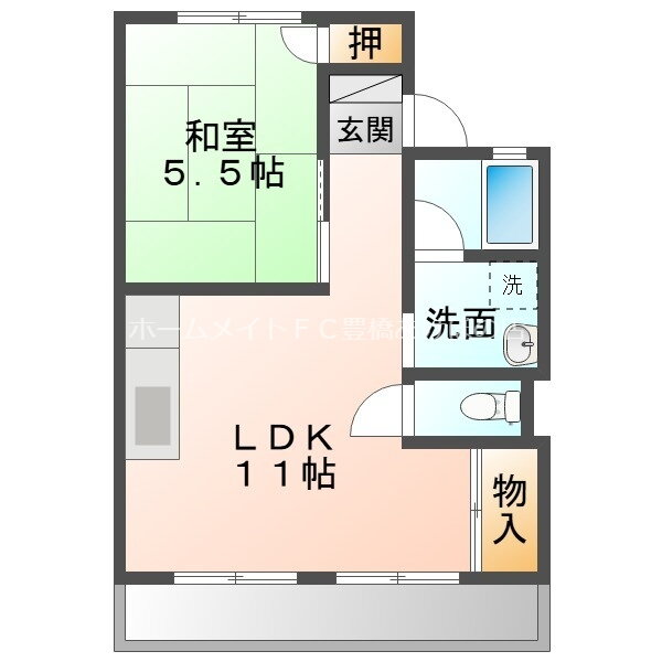 愛知県豊橋市つつじが丘３ 豊橋駅 1LDK アパート 賃貸物件詳細