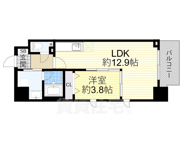 大阪府大阪市淀川区十三元今里３ 十三駅 1LDK マンション 賃貸物件詳細