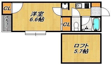 福岡県福岡市西区下山門４ 下山門駅 1K アパート 賃貸物件詳細