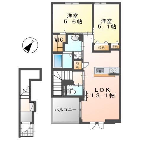 静岡県静岡市葵区上足洗４ 静岡駅 2LDK アパート 賃貸物件詳細