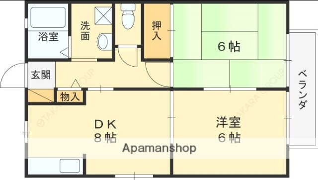 大阪府高槻市津之江町１ 高槻駅 2DK アパート 賃貸物件詳細