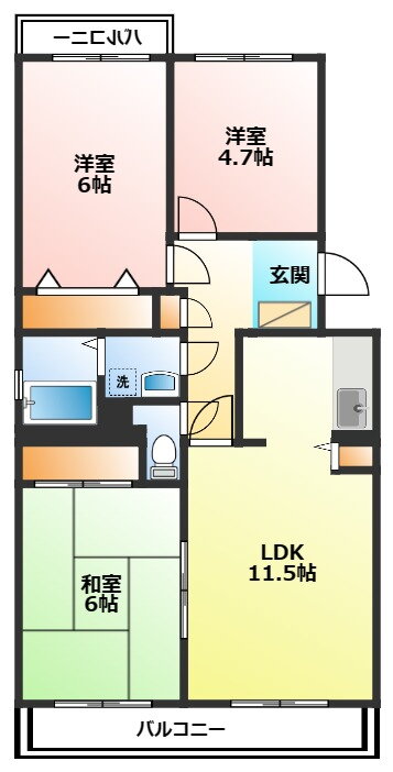 神奈川県小田原市国府津 国府津駅 3LDK マンション 賃貸物件詳細