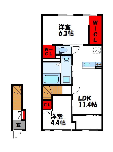 福岡県糟屋郡篠栗町大字尾仲 篠栗駅 2LDK アパート 賃貸物件詳細