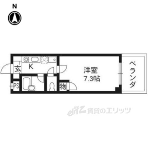 京都府京都市西京区桂池尻町 桂駅 1K マンション 賃貸物件詳細