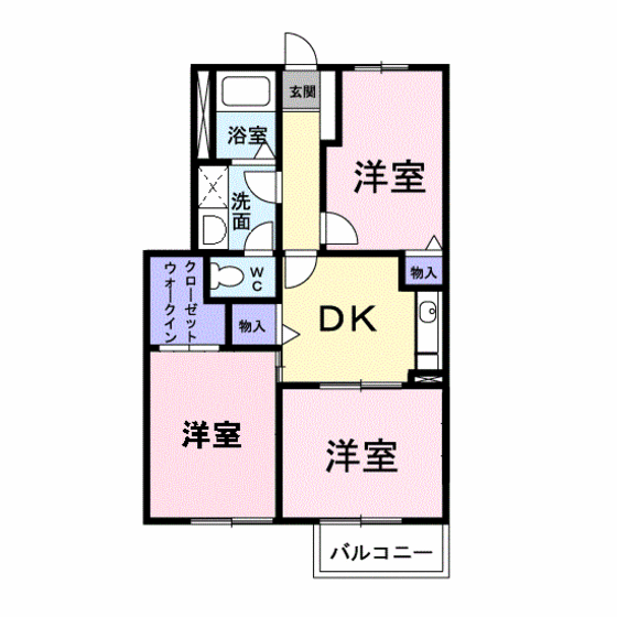 広島県広島市安芸区矢野東６ 矢野駅 3DK アパート 賃貸物件詳細
