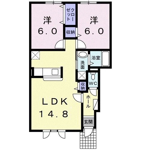 北海道岩見沢市日の出台２ 岩見沢駅 2LDK アパート 賃貸物件詳細