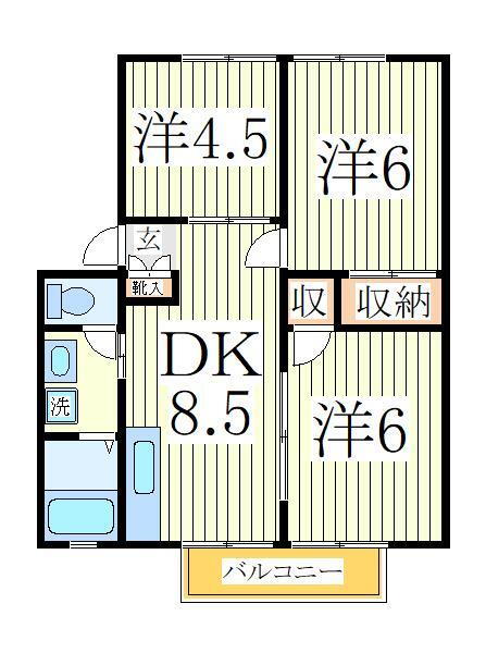 千葉県柏市酒井根５ 増尾駅 3DK アパート 賃貸物件詳細