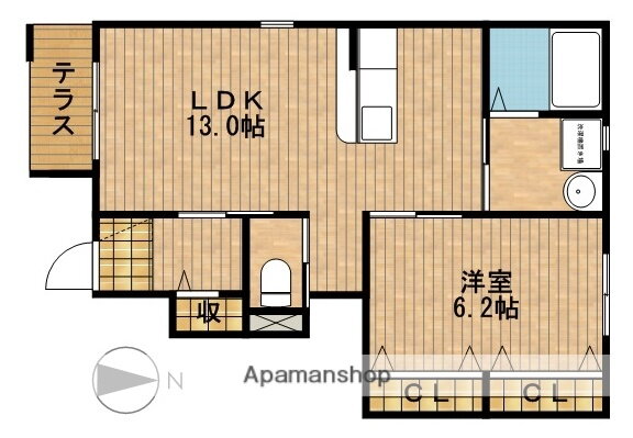 静岡県浜松市中央区大蒲町 浜松駅 1LDK アパート 賃貸物件詳細